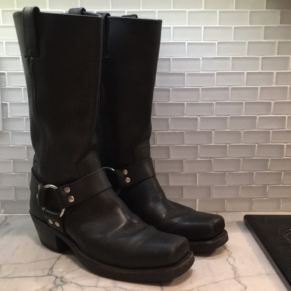Frye Shoes - 🔥HP🔥Frye Harness 12R Moto Boots Black 8